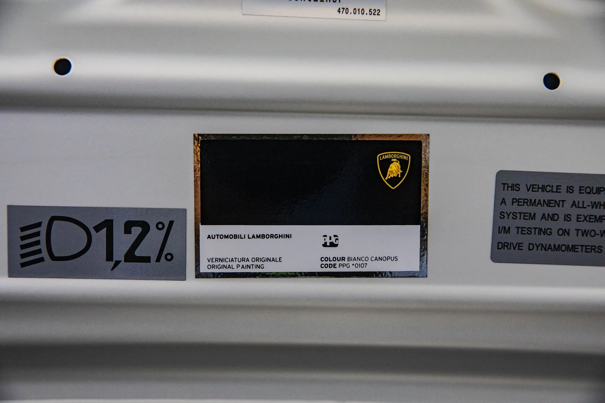 Paint code sticker