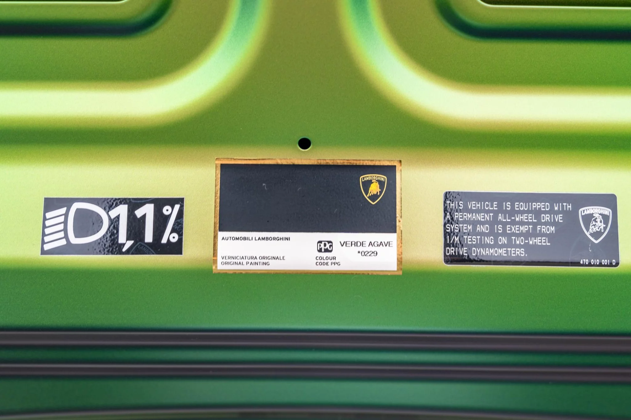 Paint code sticker