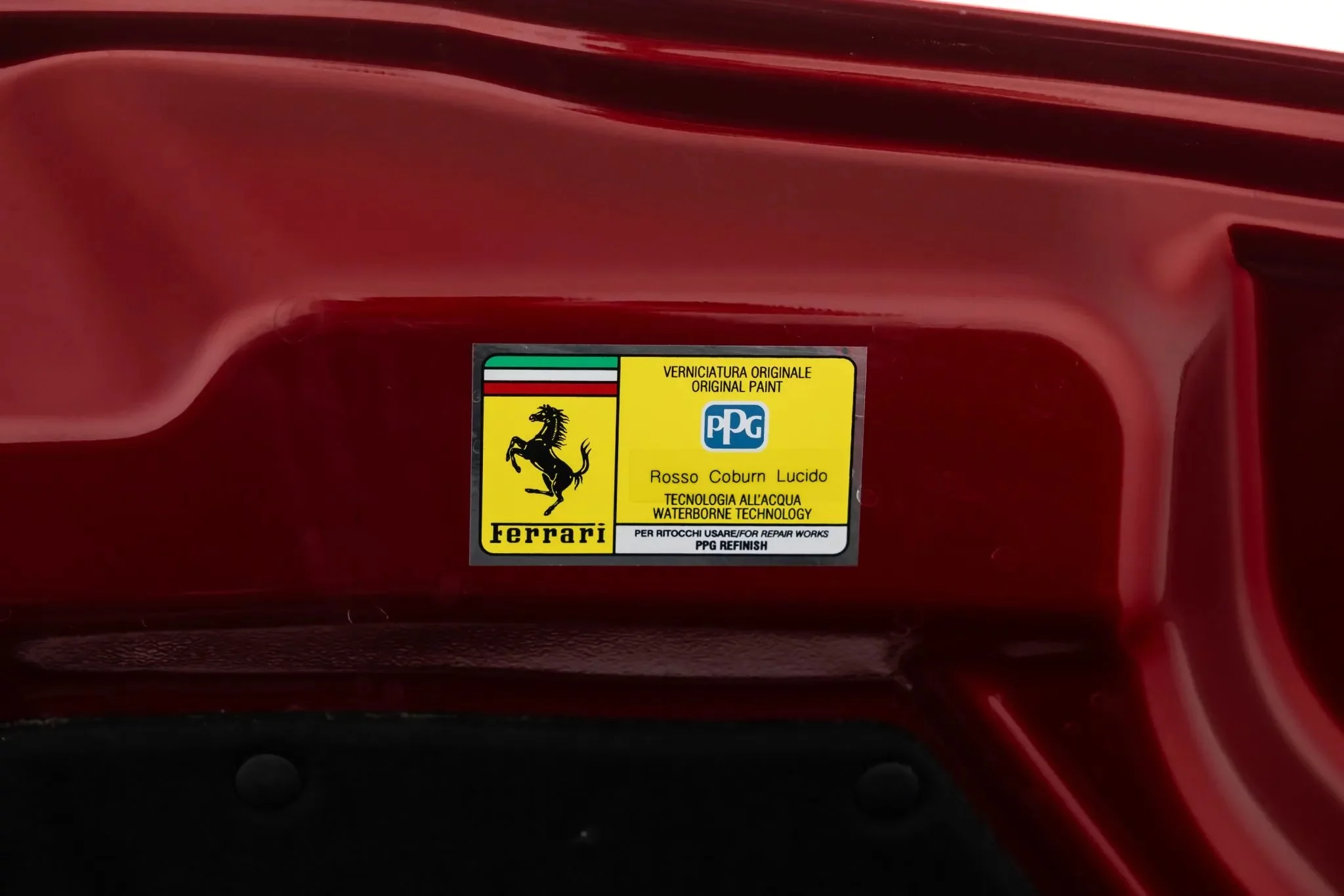 Paint code sticker