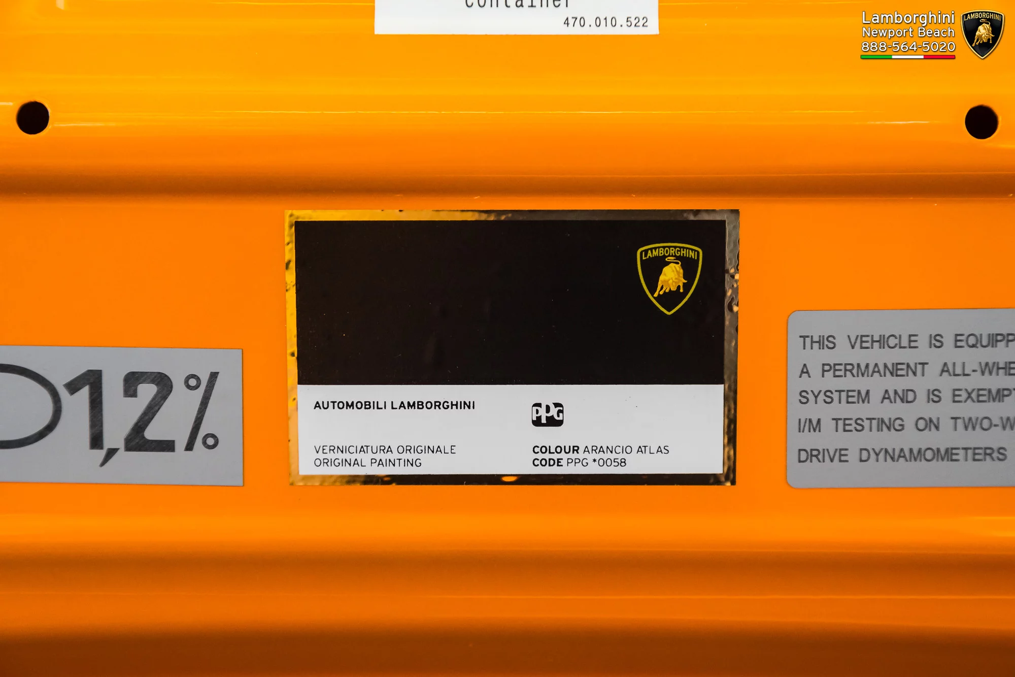 Paint code sticker