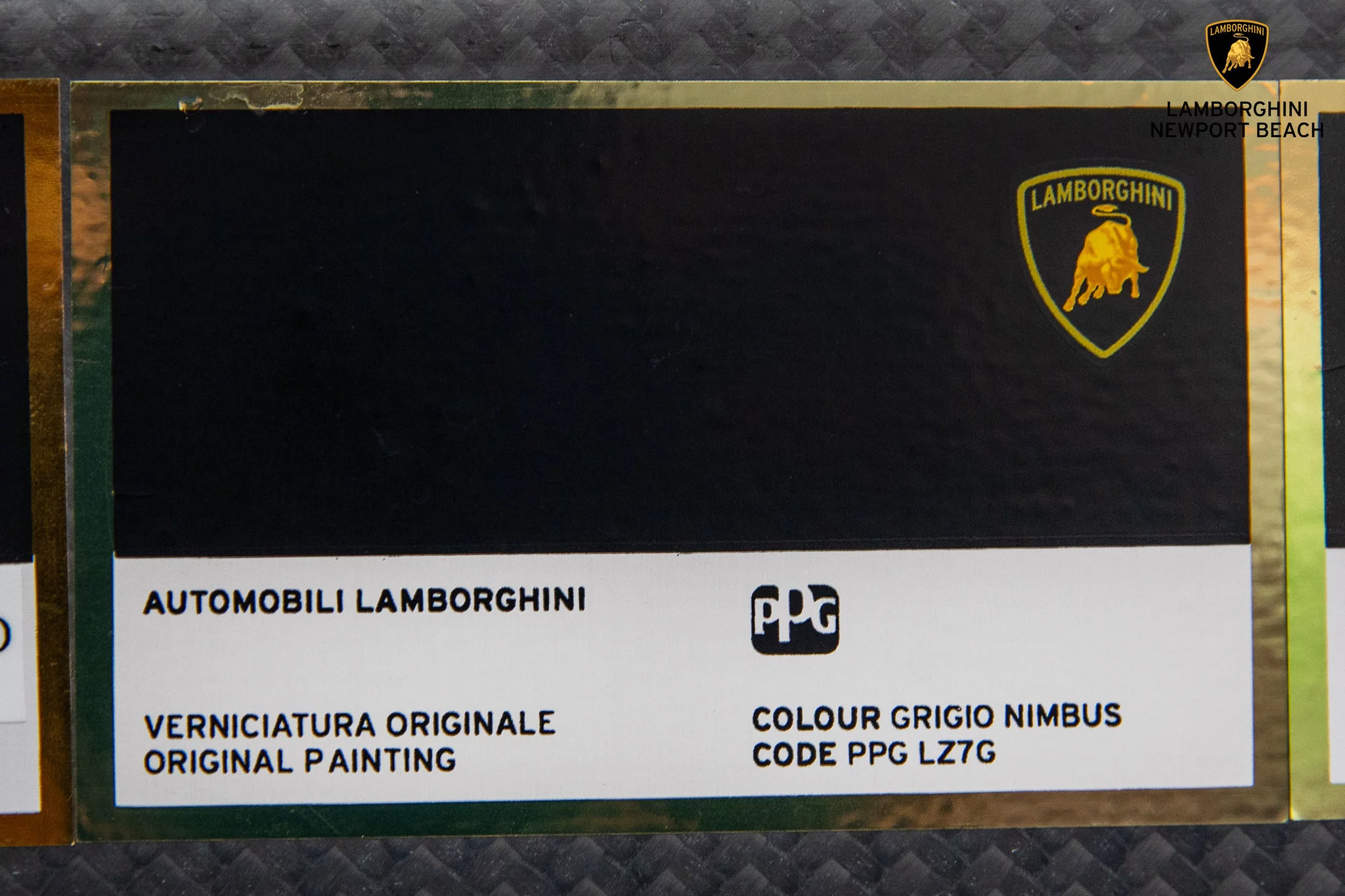 Paint code sticker