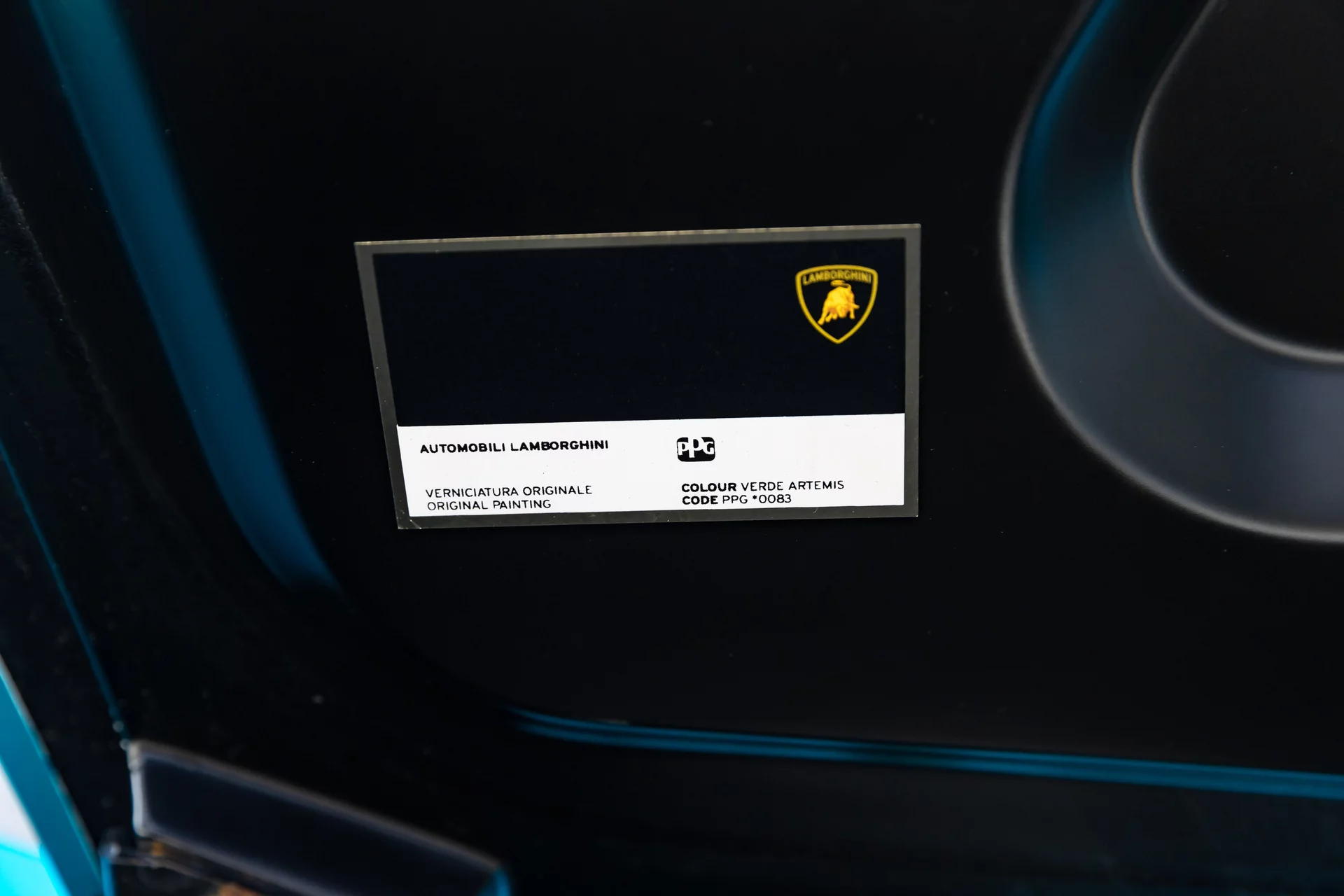 Paint code sticker