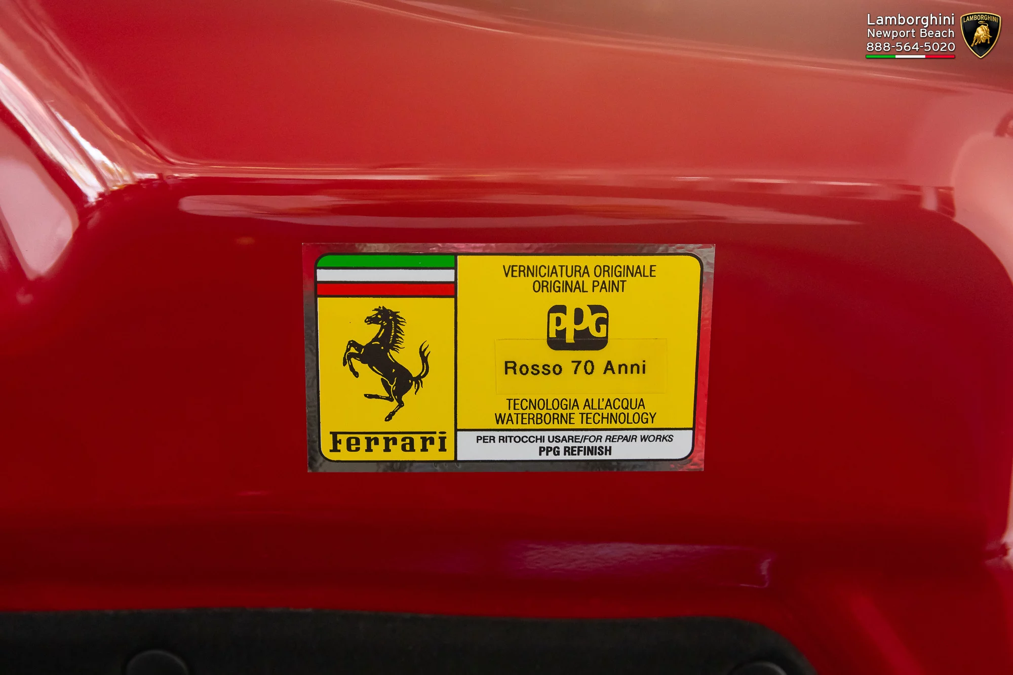 Paint code sticker