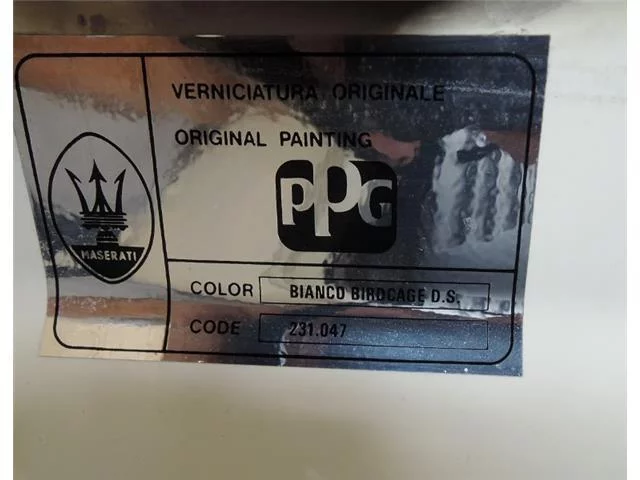 Paint code sticker
