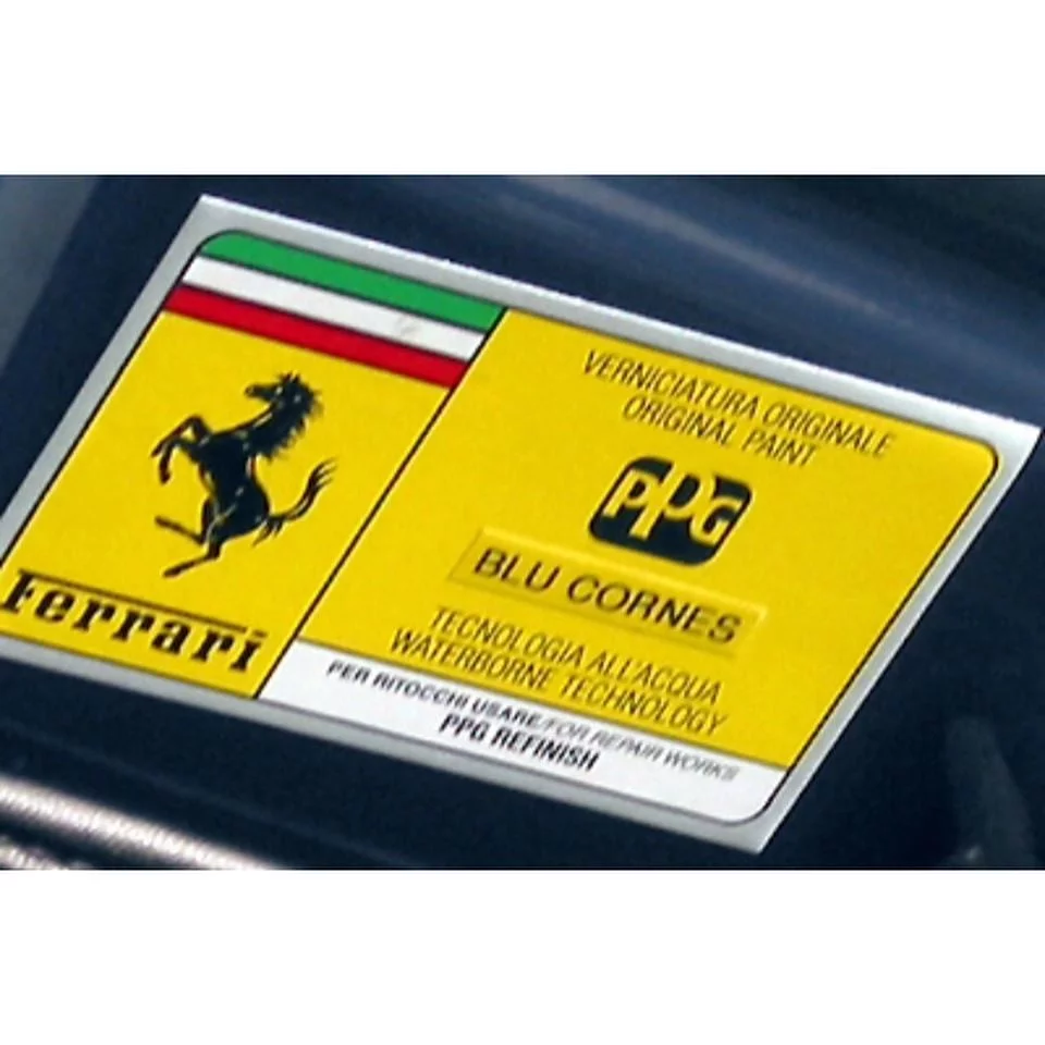 Paint code sticker