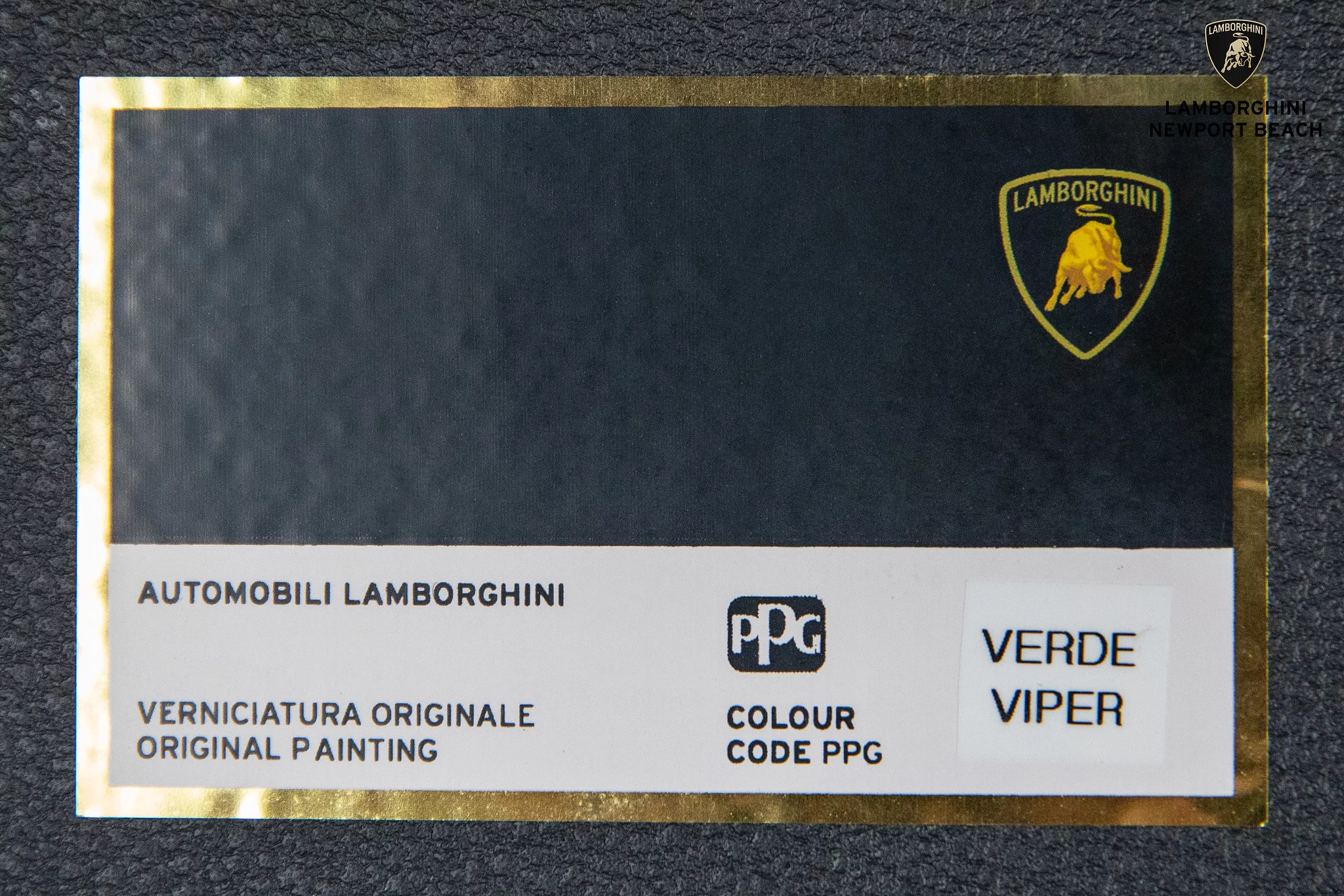 Paint code sticker