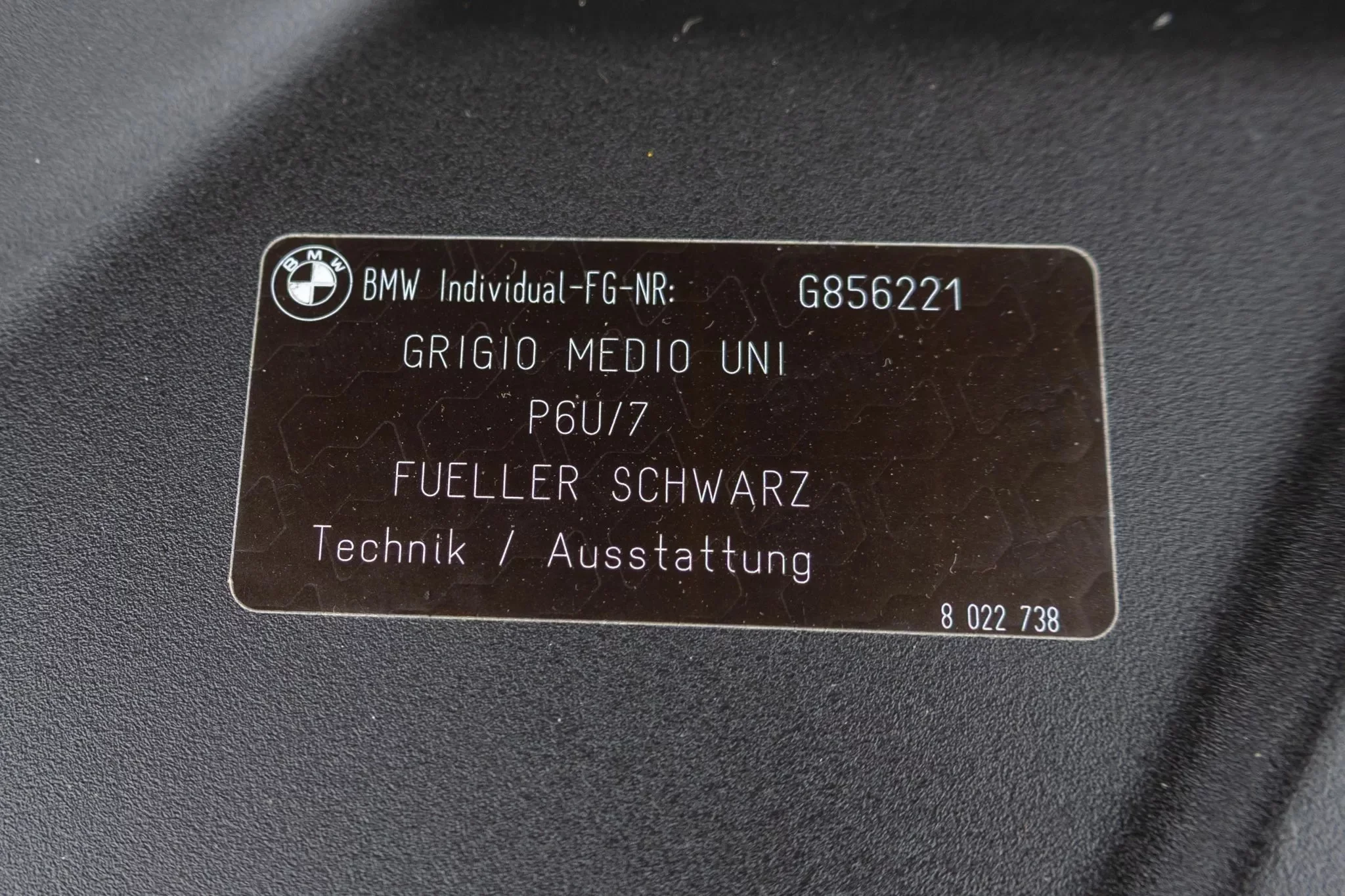 Paint code sticker