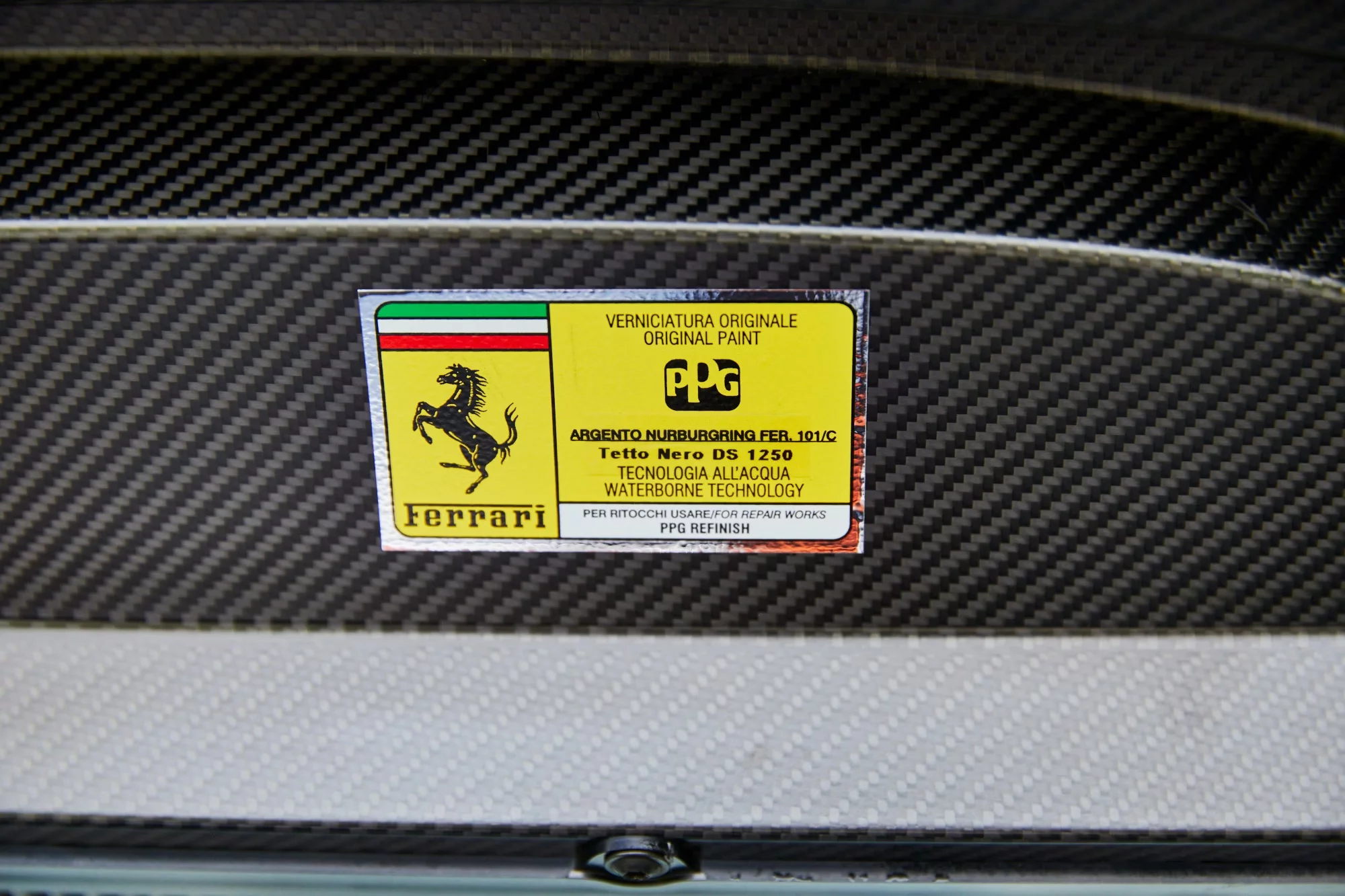 Paint code sticker