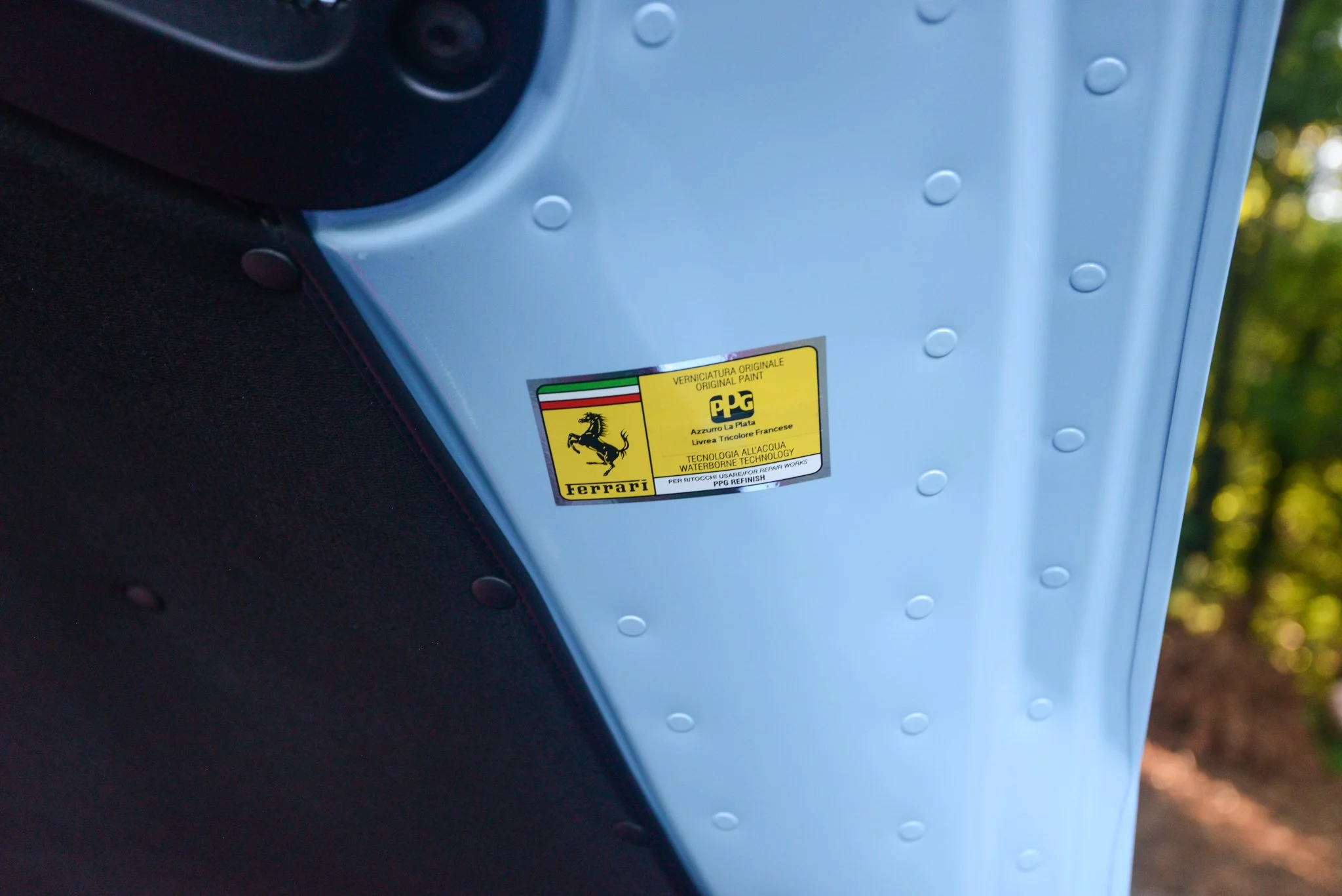 Paint code sticker