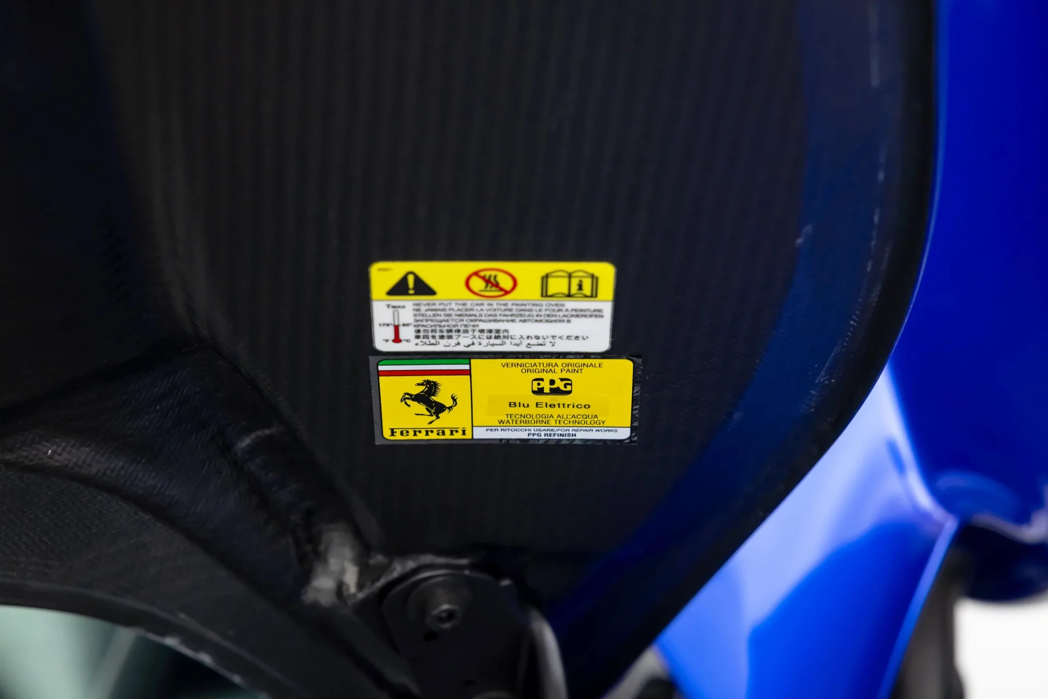 Paint code sticker