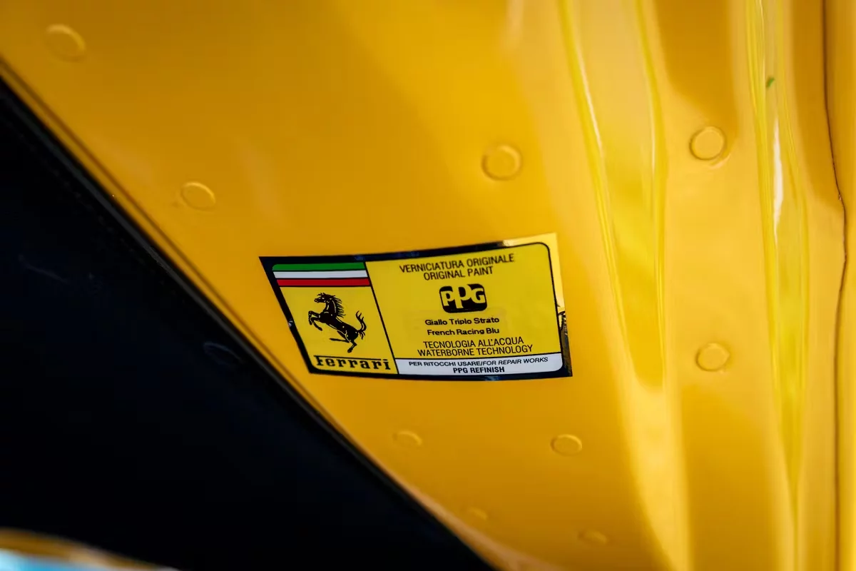 Paint code sticker