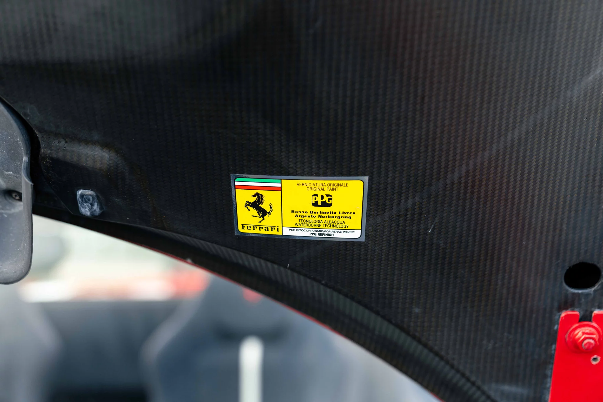 Paint code sticker
