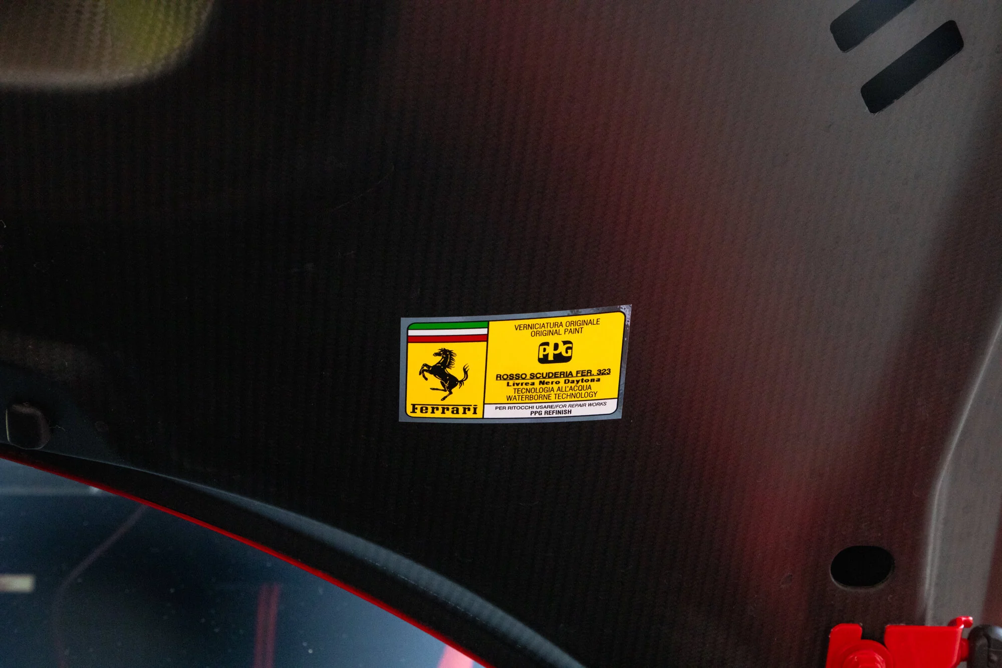 Paint code sticker